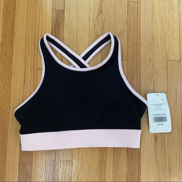NWT Fabletics Ella high impact black sports bra - Picture 4 of 6